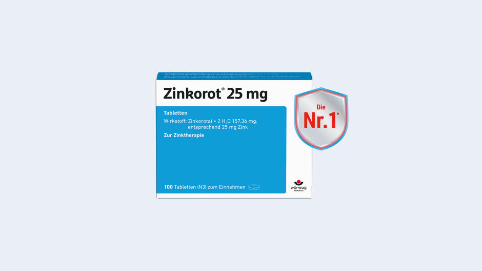 Akne?**
Zinkorot® 25 mg kann das Hautbild verbessern